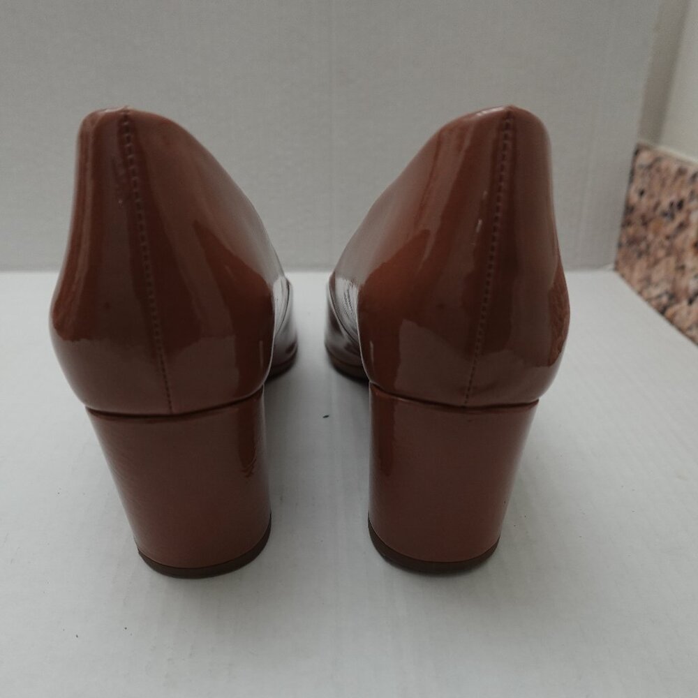Naturalizer Nude Square Toe Pump Women's Sz 11M Minimalist Comfort Work Neutral - Picture 3 of 5